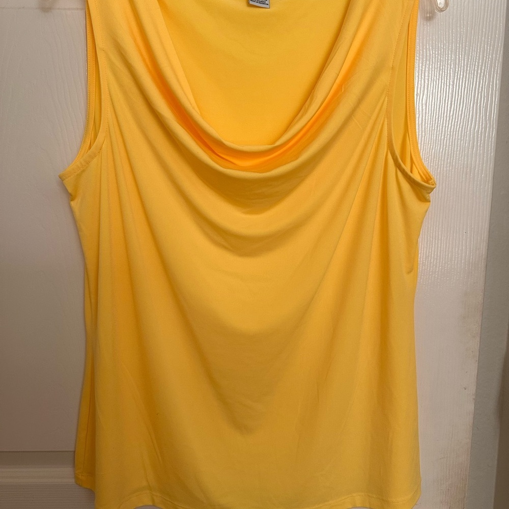 Liz Claiborne Sunlit Drape Neck Tank Top
